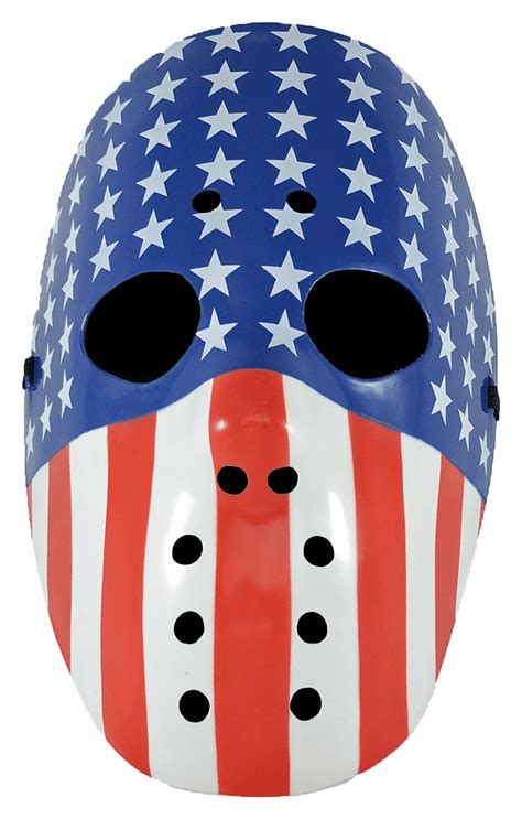 american flag hockey mask